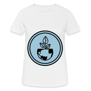 Planète Terre - T-shirt respirant Femme - blanc - Devant - AI Model Female 172 dark (172cm)