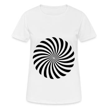 spirale - Frauen T-Shirt atmungsaktiv - Weiß - Vorne - AI Model Female 172 dark (172cm)