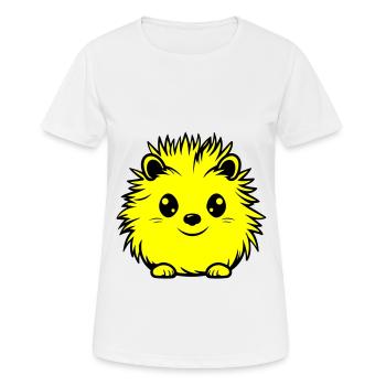 Hérisson, Animal, Bébé - T-shirt respirant Femme - blanc - Devant - AI Model Female 172 dark (172cm)