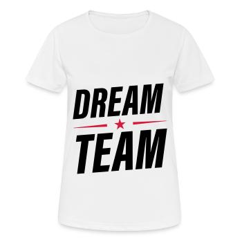 Équipe de rêve - T-shirt respirant Femme - blanc - Devant - AI Model Female 172 dark (172cm)