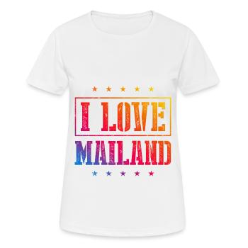 J’adore Milan - T-shirt respirant Femme - blanc - Devant - AI Model Female 172 dark (172cm)