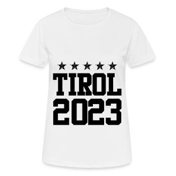 Tyrol 2023 - T-shirt respirant Femme - blanc - Devant - AI Model Female 172 dark (172cm)