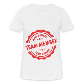 Team Stamp - Women's Breathable T-Shirt - white - Front - AI Model Female 172 dark (172cm)