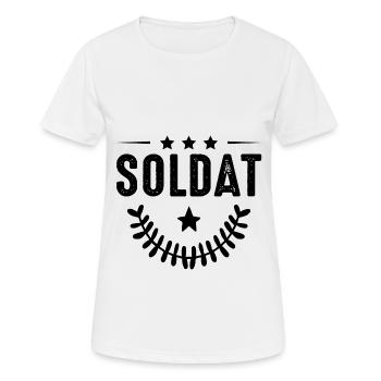 Soldier profession - Women's Breathable T-Shirt - white - Front - AI Model Female 172 dark (172cm)