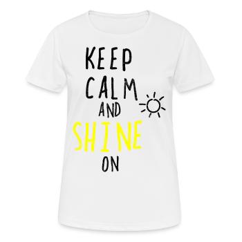Sonnenschein Sommer Entspannen - Frauen T-Shirt atmungsaktiv - Weiß - Vorne - AI Model Female 172 dark (172cm)