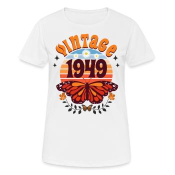 Butterfly Year 1949 Woman 75 Years Anniversary - Women's Breathable T-Shirt - white - Front - AI Model Female 172 dark (172cm)