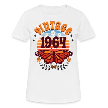 Butterfly Year 1964 Woman 60 Years Anniversary - Women's Breathable T-Shirt - white - Front - AI Model Female 172 dark (172cm)