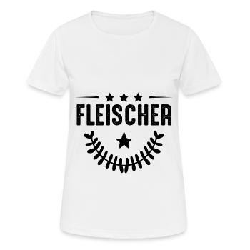 Métier de boucher - T-shirt respirant Femme - blanc - Devant - AI Model Female 172 dark (172cm)