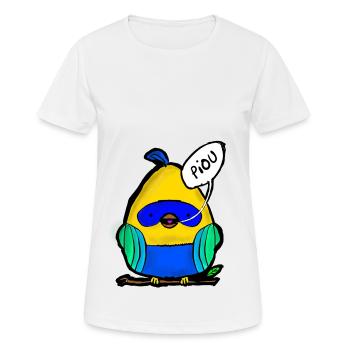 piou - Women's Breathable T-Shirt - white - Front - AI Model Female 172 dark (172cm)