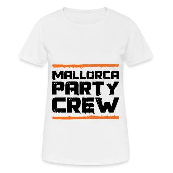 Mallorca Party Crew - T-shirt respirant Femme - blanc - Devant - AI Model Female 172 dark (172cm)