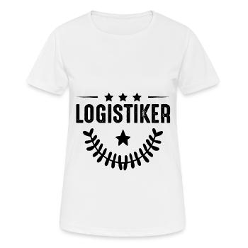 Métier de logisticien - T-shirt respirant Femme - blanc - Devant - AI Model Female 172 dark (172cm)