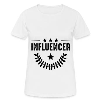 Influencer profession - Women's Breathable T-Shirt - white - Front - AI Model Female 172 dark (172cm)
