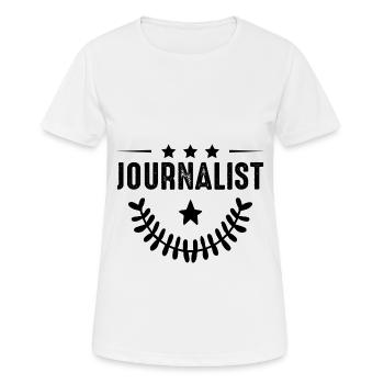 Journalist profession - Women's Breathable T-Shirt - white - Front - AI Model Female 172 dark (172cm)