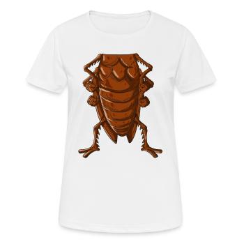 Cafard Insectes Costume Cafards Corps - T-shirt respirant Femme - blanc - Devant - AI Model Female 172 dark (172cm)