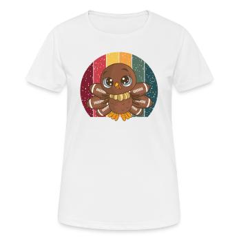 Thanksgiving Turquie dans un design vintage - T-shirt respirant Femme - blanc - Devant - AI Model Female 172 dark (172cm)