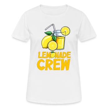 Limonade Lemonade Crew Zitronen Limo Saft Eis - Frauen T-Shirt atmungsaktiv - Weiß - Vorne - AI Model Female 172 dark (172cm)