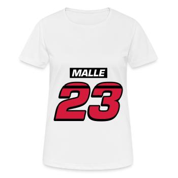 Malle 23 - T-shirt respirant Femme - blanc - Devant - AI Model Female 172 dark (172cm)