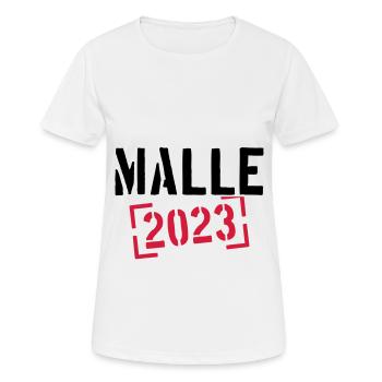 Malle 2023 - Women's Breathable T-Shirt - white - Front - AI Model Female 172 dark (172cm)