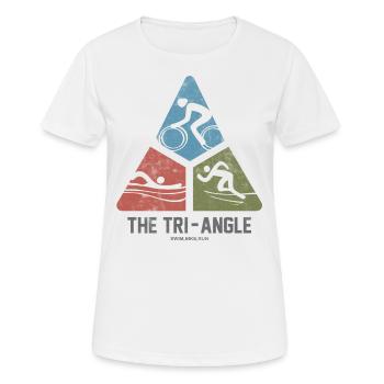 Swim Bike Run Athleten Design Für Triathlet - Frauen T-Shirt atmungsaktiv - Weiß - Vorne - AI Model Female 172 dark (172cm)