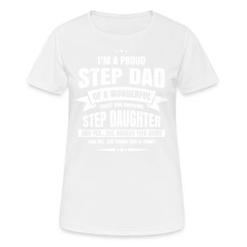 Stiefvater Stiefvater Stiefvater - Frauen T-Shirt atmungsaktiv - Weiß - Vorne - AI Model Female 172 dark (172cm)