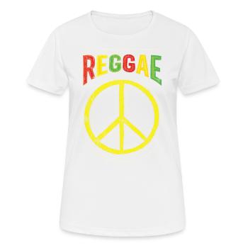 Reggae Reggae Style Design Pour - T-shirt respirant Femme - blanc - Devant - AI Model Female 172 dark (172cm)