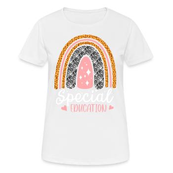 Special Education Design for Special Education - Women's Breathable T-Shirt - white - Front - AI Model Female 172 dark (172cm)