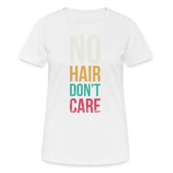 No hair is not interested in - Women's Breathable T-Shirt - white - Front - AI Model Female 172 dark (172cm)