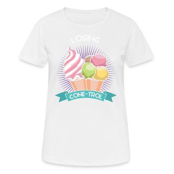 Verlust Von Cone-trol Für Gefrorenen Süßen Fan - Frauen T-Shirt atmungsaktiv - Weiß - Vorne - AI Model Female 172 dark (172cm)
