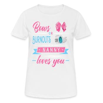 Grinding Or Burnouts Nounou Vous Aime Pour - T-shirt respirant Femme - blanc - Devant - AI Model Female 172 dark (172cm)