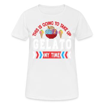 Dies Wird Gelato Meine Zeit Für Gefrorenes In - Frauen T-Shirt atmungsaktiv - Weiß - Vorne - AI Model Female 172 dark (172cm)
