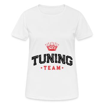 Équipe de tuning - T-shirt respirant Femme - blanc - Devant - AI Model Female 172 dark (172cm)