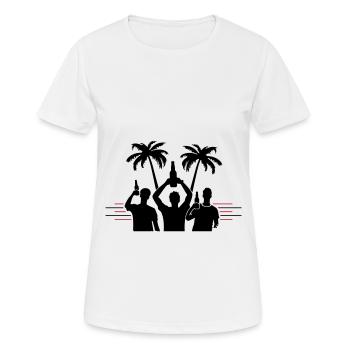 Party Beach Holidays - Women's Breathable T-Shirt - white - Front - AI Model Female 172 dark (172cm)