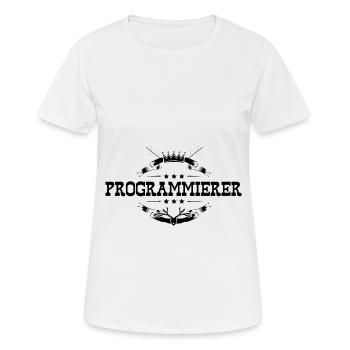 Programmierer Beruf - Frauen T-Shirt atmungsaktiv - Weiß - Vorne - AI Model Female 172 dark (172cm)