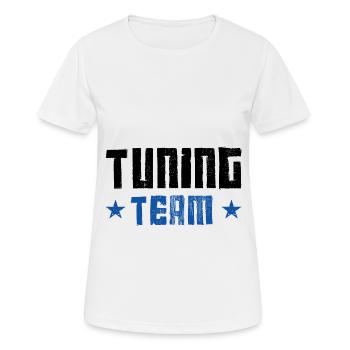 Équipe de tuning - T-shirt respirant Femme - blanc - Devant - AI Model Female 172 dark (172cm)