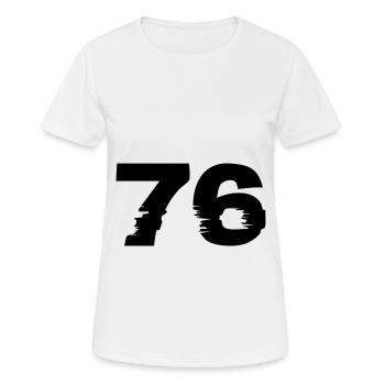 Nombre 76 - T-shirt respirant Femme - blanc - Devant - AI Model Female 172 dark (172cm)