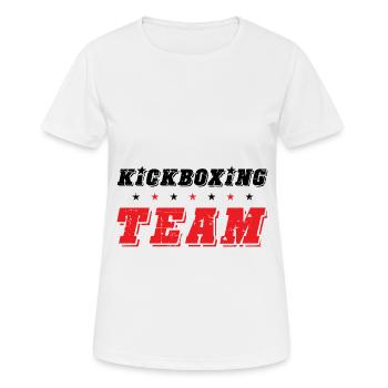 Kickboxing Team - Frauen T-Shirt atmungsaktiv - Weiß - Vorne - AI Model Female 172 dark (172cm)
