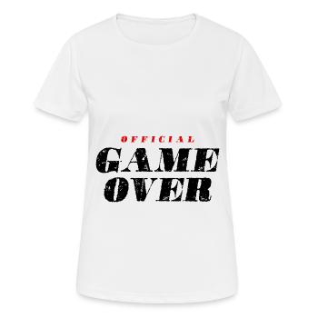 Citation Game Over - T-shirt respirant Femme - blanc - Devant - AI Model Female 172 dark (172cm)