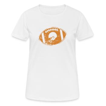 Football avec casque America Sport Touchdown - T-shirt respirant Femme - blanc - Devant - AI Model Female 172 dark (172cm)