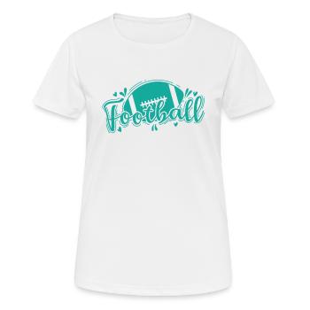 Football America Sport Touchdown États-Unis - T-shirt respirant Femme - blanc - Devant - AI Model Female 172 dark (172cm)