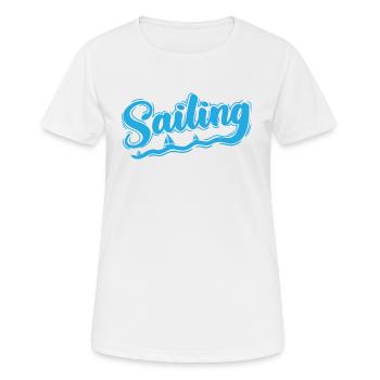 Voilier Voilier Sport Sports nautiques - T-shirt respirant Femme - blanc - Devant - AI Model Female 172 dark (172cm)