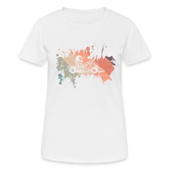 Go Kart Rennen Strecke Auto Rennstrecke - Frauen T-Shirt atmungsaktiv - Weiß - Vorne - AI Model Female 172 dark (172cm)