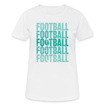 Football America Volkssport Touchdown - T-shirt respirant Femme - blanc - Devant - AI Model Female 172 dark (172cm)
