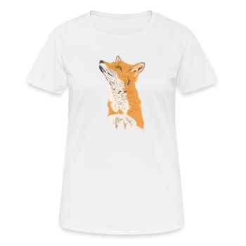 Fox Animal Wilderness Nature Environment - Women's Breathable T-Shirt - white - Front - AI Model Female 172 dark (172cm)