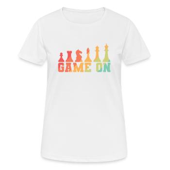 Jeu sur Chess Jeu de plateau casse-tête - T-shirt respirant Femme - blanc - Devant - AI Model Female 172 dark (172cm)