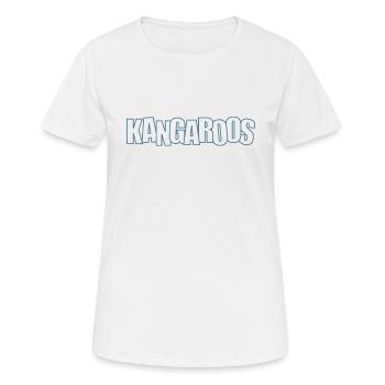 Kangourous Australie Marsupial Outback - T-shirt respirant Femme - blanc - Devant - AI Model Female 172 dark (172cm)