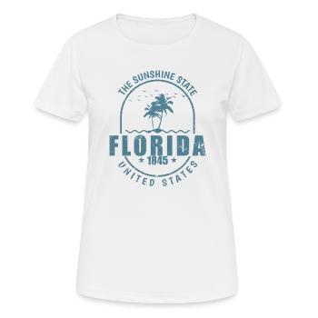 Florida The Sunshine State 1845 United States - Women's Breathable T-Shirt - white - Front - AI Model Female 172 dark (172cm)