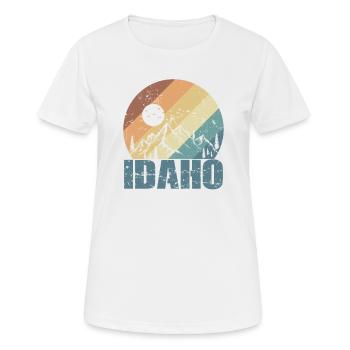 Idaho États-Unis Amérique État - T-shirt respirant Femme - blanc - Devant - AI Model Female 172 dark (172cm)