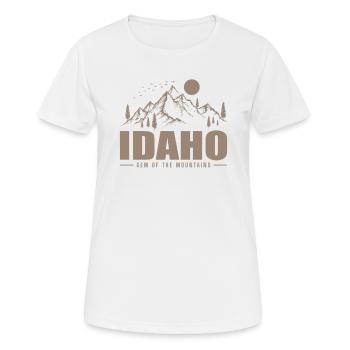 Idaho Gem of the Mountains USA America - Women's Breathable T-Shirt - white - Front - AI Model Female 172 dark (172cm)