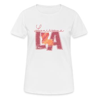 Louisiane LA États-Unis Amérique État - T-shirt respirant Femme - blanc - Devant - AI Model Female 172 dark (172cm)