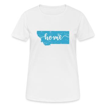 Montana Home USA America - Women's Breathable T-Shirt - white - Front - AI Model Female 172 dark (172cm)